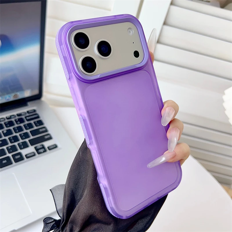 Luxury Matte Translucent Phone Case for iPhone - Image 7