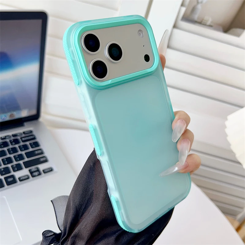 Luxury Matte Translucent Phone Case for iPhone - Image 4