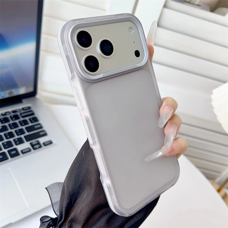 Luxury Matte Translucent Phone Case for iPhone - Image 10
