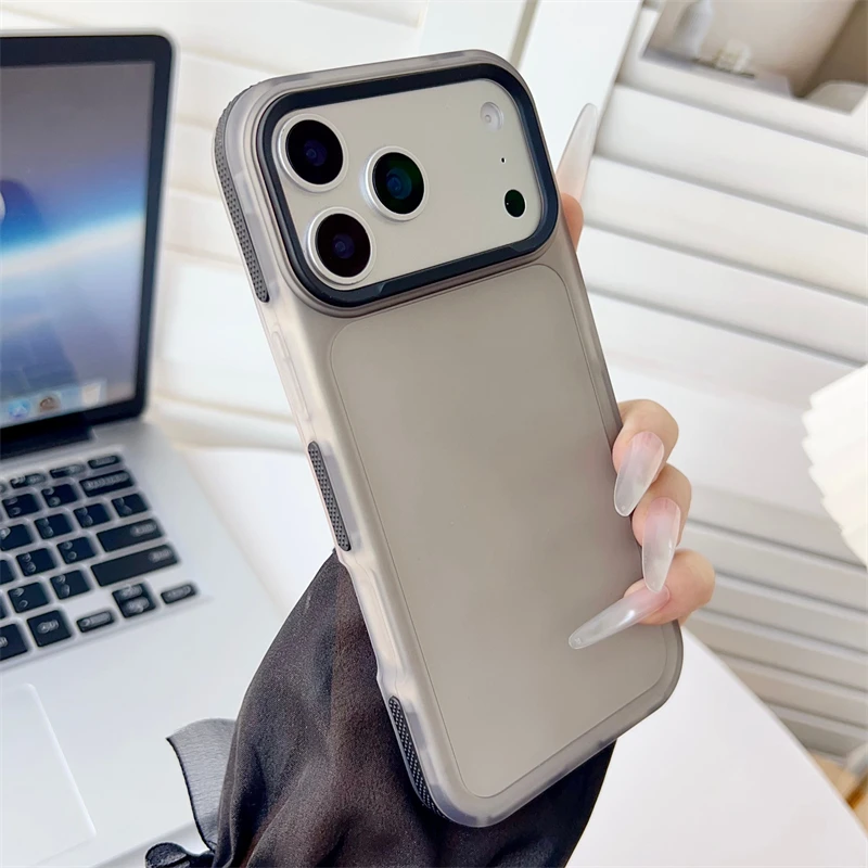 Luxury Matte Translucent Phone Case for iPhone - Image 9