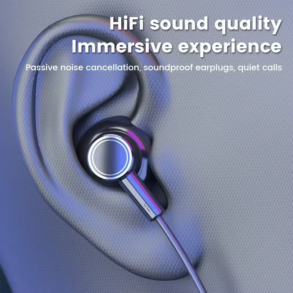 Neckband Headphones Gaming LED Display Stereo Sports Headset Halter Waterproof Magnetic Earbuds - Image 6