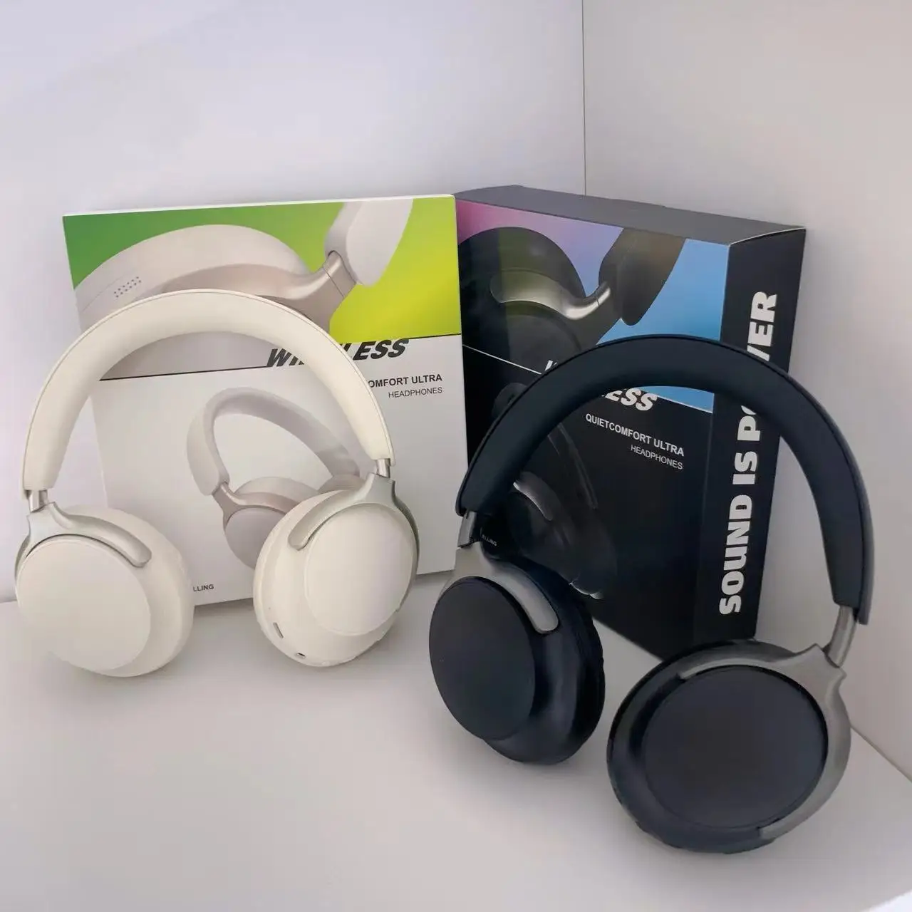 Head mounted Bluetooth headphones