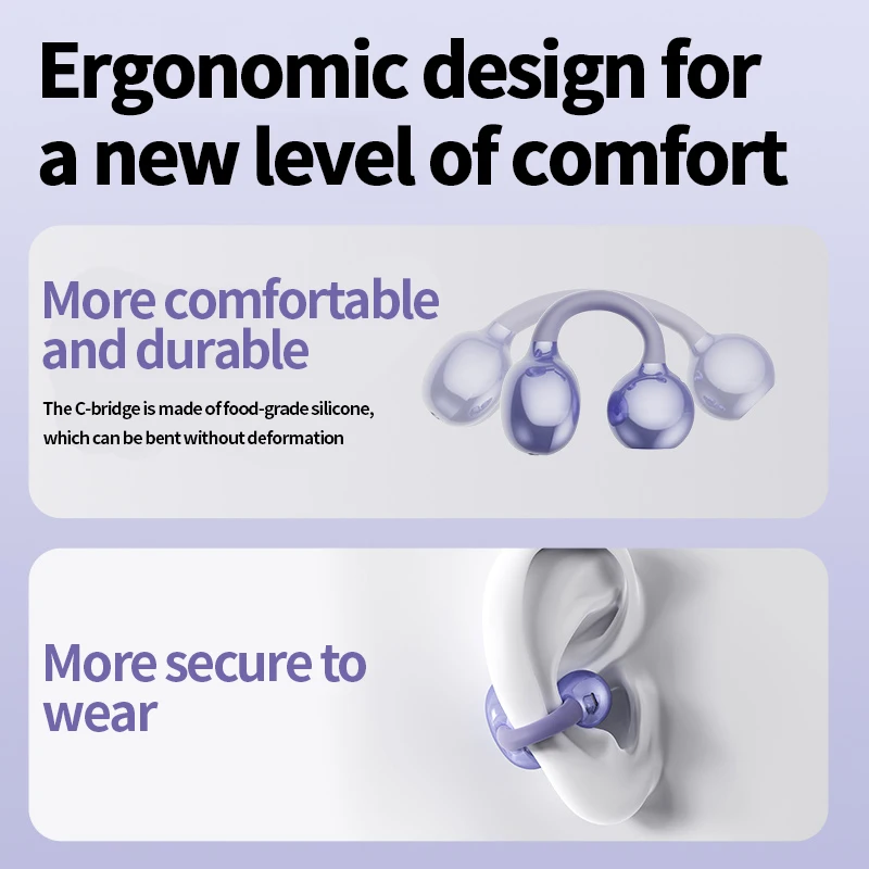 LS Open-Ear Wireless Ear Clip Headphones - Image 3