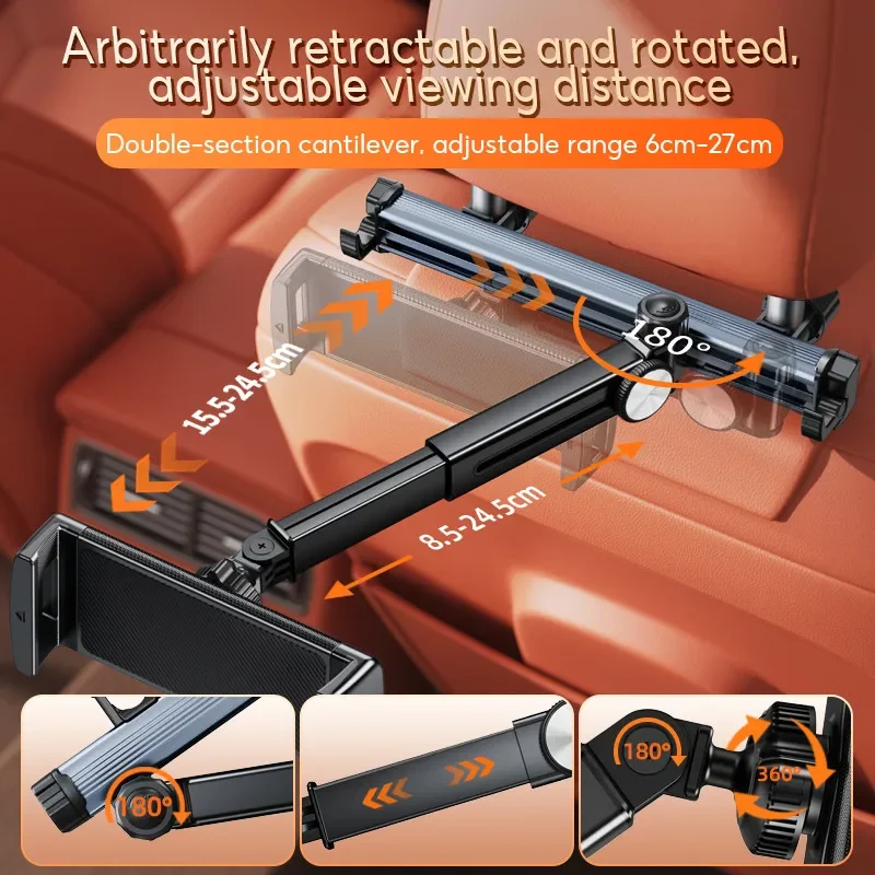 Oatsbasf Adjustable Car Headrest Tablet Holder - Image 3