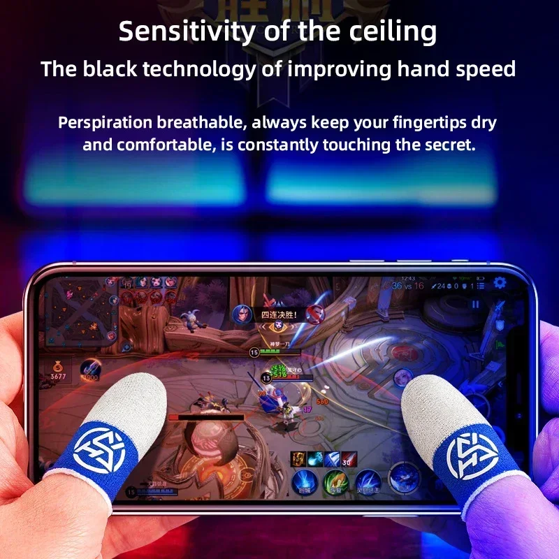 Mobile Gaming Finger Sleeves – Sweatproof Anti-Slip Touchscreen Sleeves - Image 5