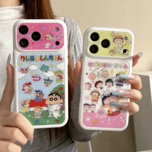 Cute Cartoon Phone Case – Anti-Scratch Plastic Protective Cover